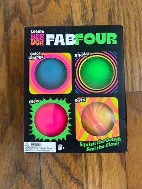 NeeDoh Teenie Fab Four 4-Pack - Assorted Colors